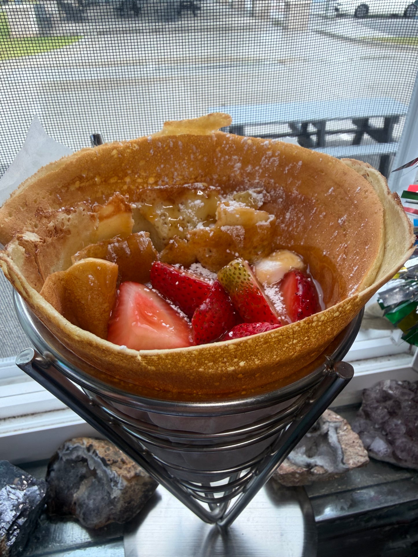 Folded crepe